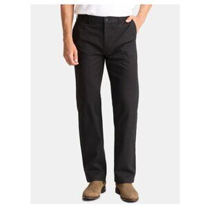 George Men's and Big Men’s Wrinkle Resistant Flat Front Classic Khaki Pants